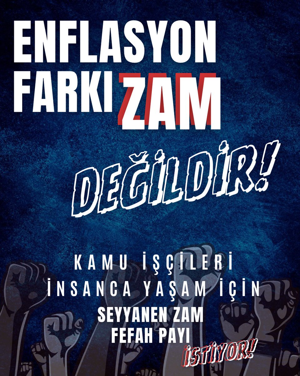 Bu Tablo Kamu İşçilerine Yapılan Haksızlıktır!
💰Asgari ücrete              %49,25
💰Memura                        %49,25
💰Memur emeklisine   %49,25
💰İşçi emeklisine          %49,25
❌Kamu İşçisi                      🤔
#Kamuiscisihakistiyor
<a href="/turkiskonf/">TÜRK-İŞ</a> <a href="/isikhanvedat/">Prof. Dr. Vedat Işıkhan</a>