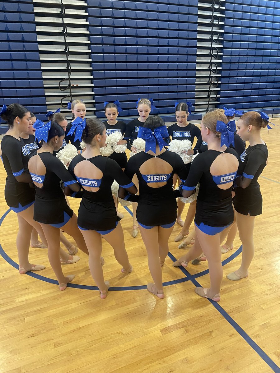 OConnellRDT's tweet photo. Early Sat practice, quick team breakfast, then straight to our last comp before we leave for nationals – we couldn’t have asked for a better day. Congratulations Royalettes! 
🥇 1st PL - Small Varsity Pom
🥇 1st PL - Large Varsity Variety 
🏆 Megalodon Award (Top Score) - SV Pom https://t.co/trvIJbrxKG
