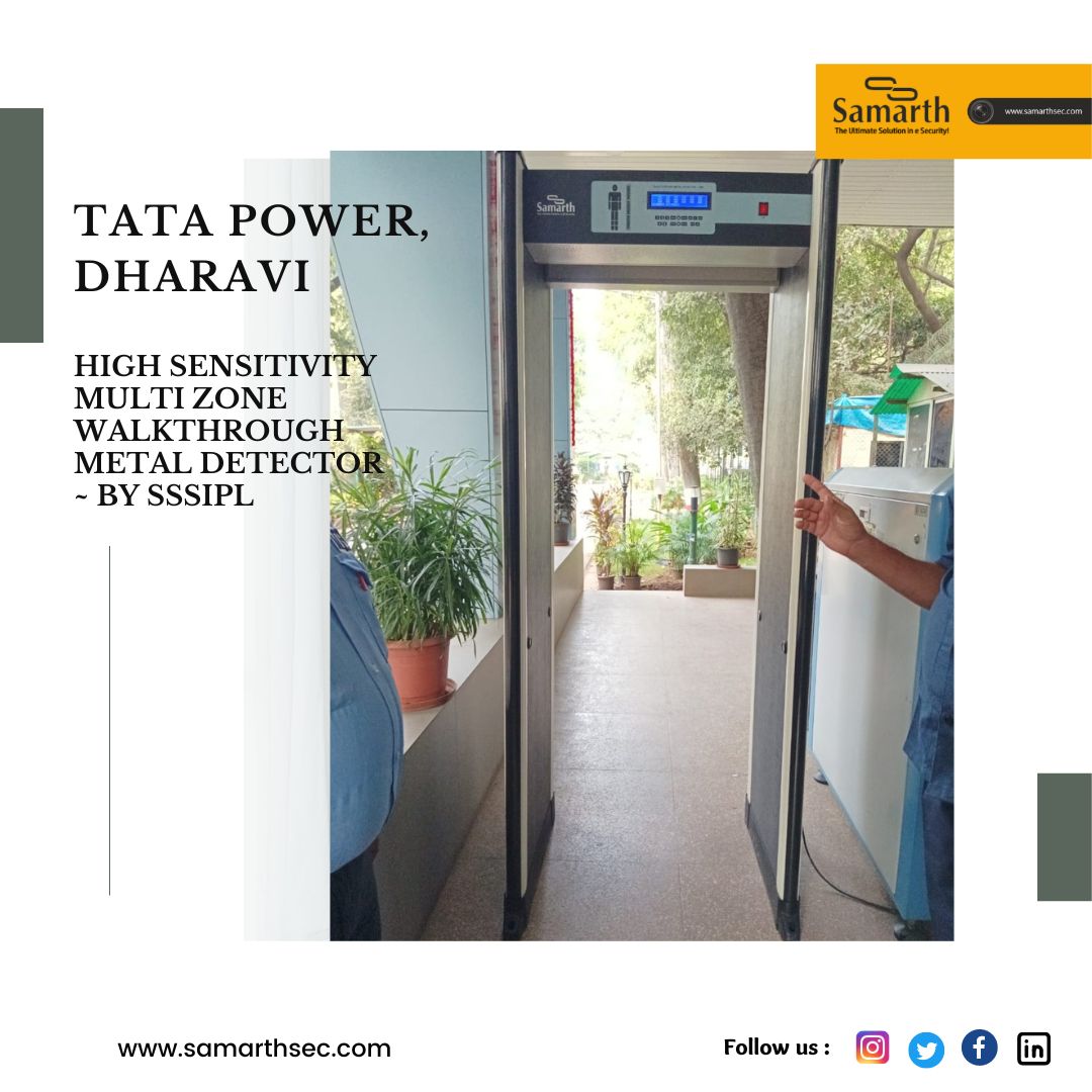 SamarthSec's tweet image. New Installation of High Sensitivity Multizone Walkthrough Metal Detector at Tata Power, Dharavi 
- By SSSIPL #multizone #highsensitive #walkthrough #metal #detector #metaldetector #security #tatapower #dharavi #securitysystem #Mumbai #india #maharashtra #mumbai #sssipl