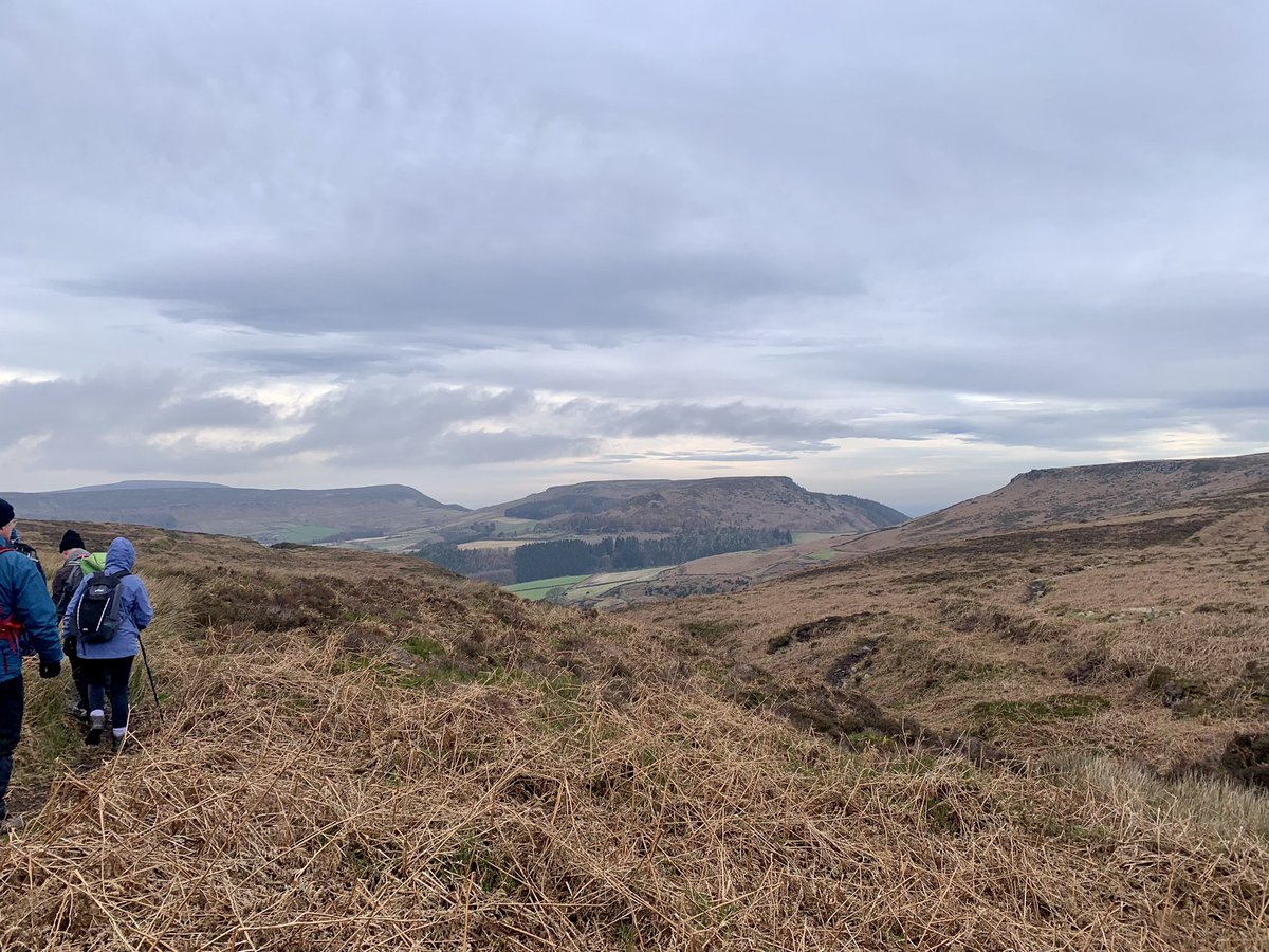 Long, windy walk in the Cleveland Hills. 8.5 miles, 1750 feet of ascent and 4.5 hours walking. We climbed each of the hills in last pic. Includes views of Stokesley and on to Middlesbrough and beyond! Would describe the walk as ‘invigorating’! Quite a contrast to yesterday!