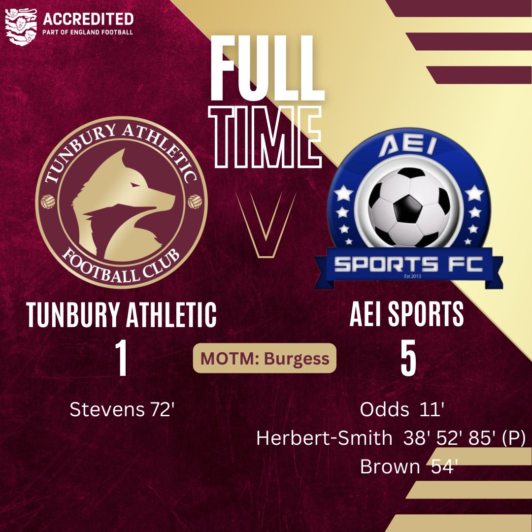 Defeat at home to <a href="/AEISportsSunday/">AEI Sports Sunday FC</a>