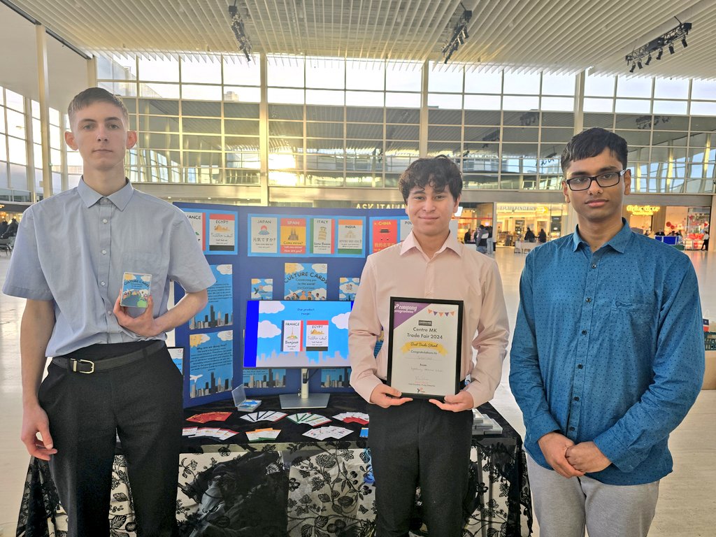 Miss Chalk (@misschalk) on Twitter photo Well done to Interlinkd who won the Best Trade Stand award at the MK Trade Fair!
<a href="/AGSFounded1598/">Aylesbury Grammar School</a> Well done to Interlinkd who won the Best Trade Stand award at the MK Trade Fair!
<a href="/AGSFounded1598/">Aylesbury Grammar School</a>