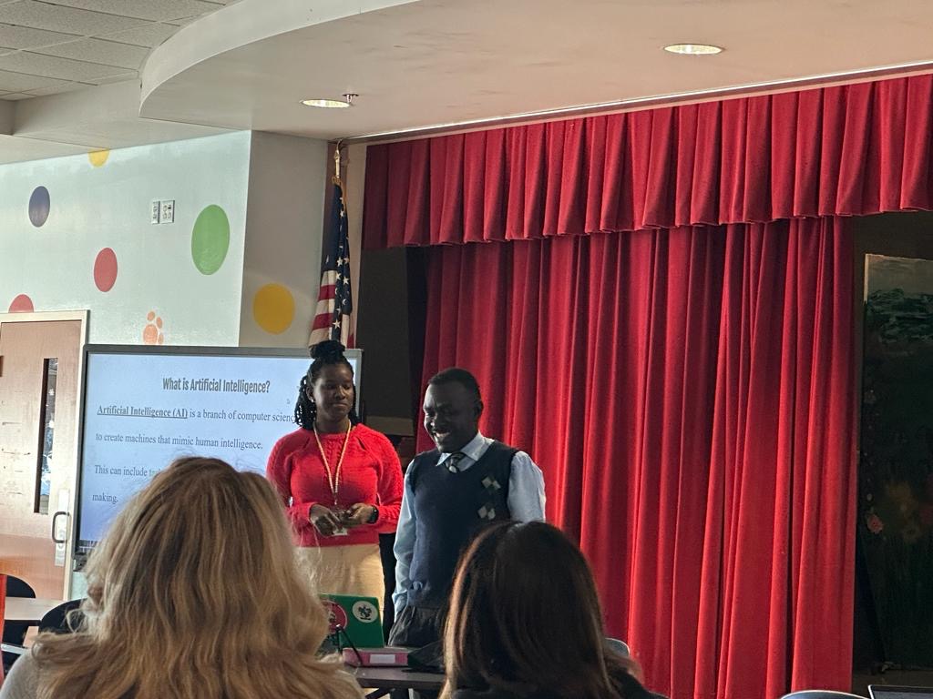 simoymartin2's tweet photo. In-Person session- I did a presentation to the staff at my school. Teacher AI tools illuminated their benefits, leaving teachers impressed and enriched with new knowledge. #UnitingOurWorld @ParticipateLrng https://t.co/2BJe8V9Hlp