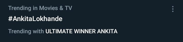 Queen Trending 

ULTIMATE WINNER ANKITA 
#AnkitaLokhande #BiggBoss17GrandFinale 
#BiggBoss17Finale