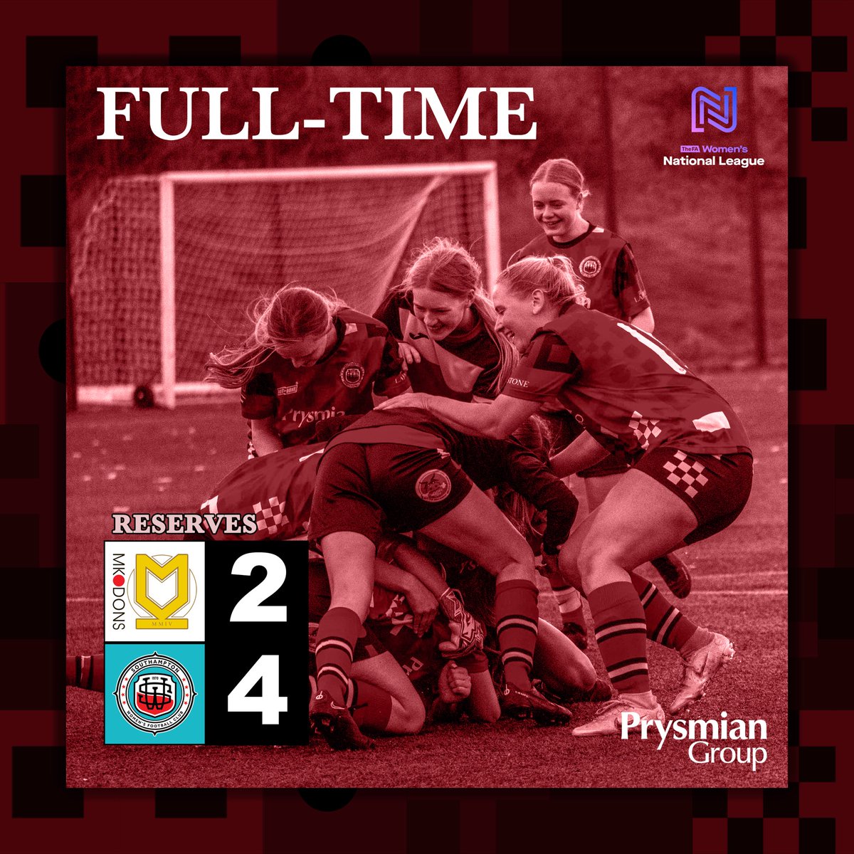 SotonWomensFC's tweet photo. What a day for our Reserves!
Braces for Dani Kjaer and Chloe Ball seal the Sirensβ place in the Semi-finals of the #FAWNLReservePlate.
#ππ’π«ππ§π¬ https://t.co/hoYdzi1qa1