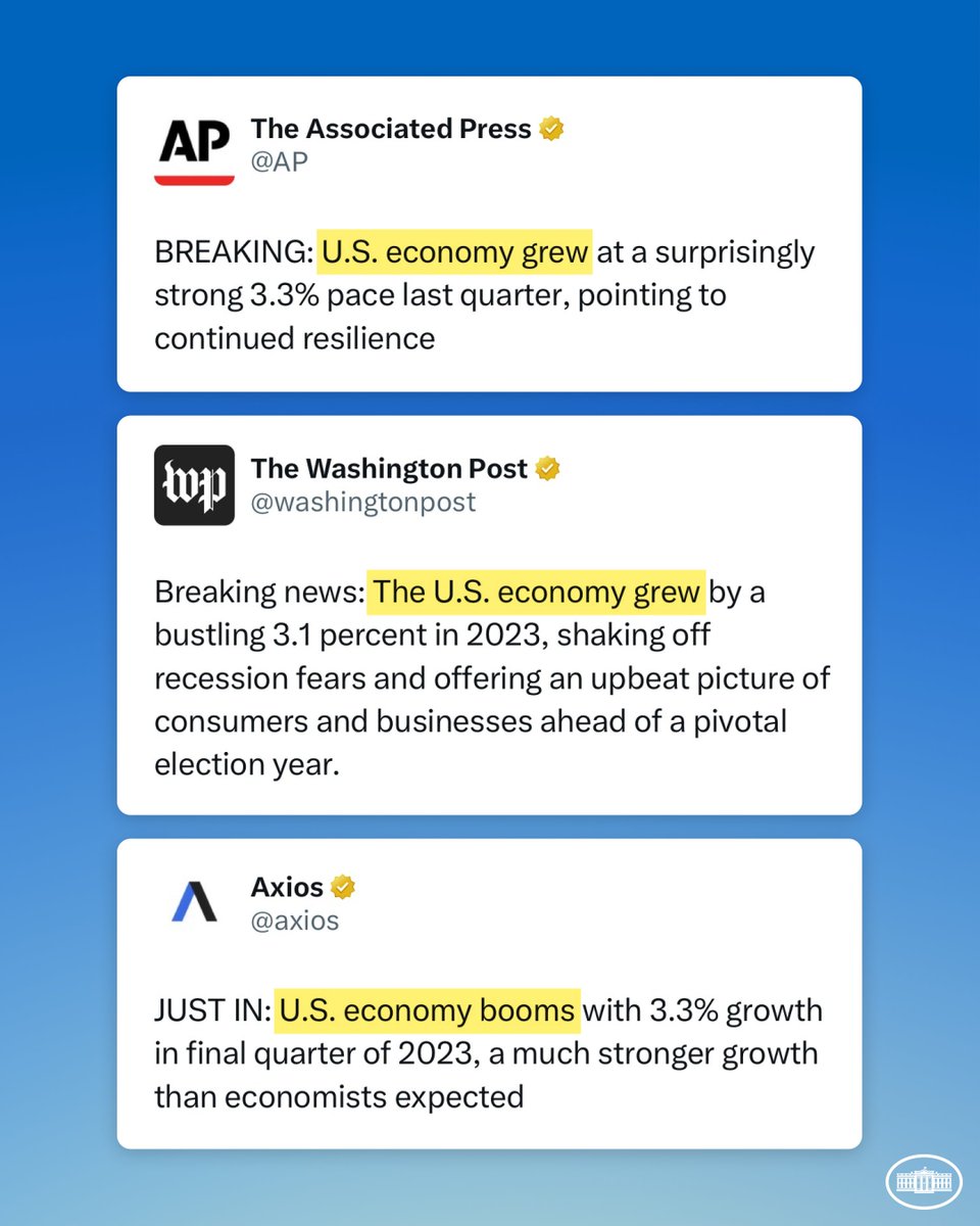 Beating last year’s expectations and growing our economy from the middle out and the bottom up.