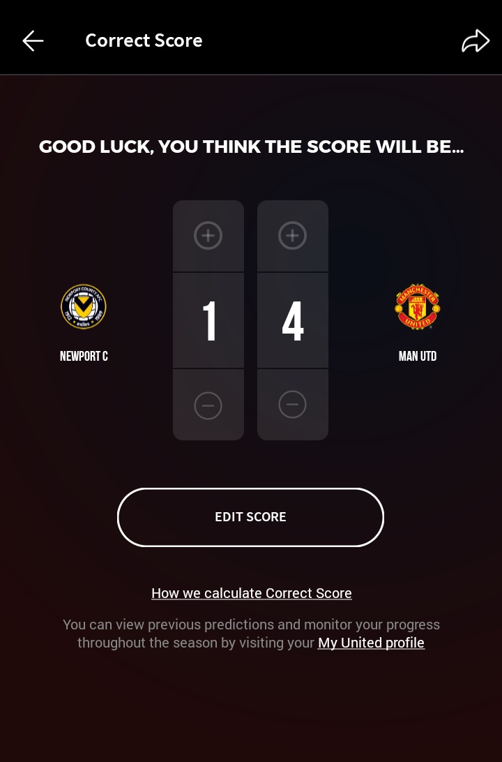OptimistGfix's tweet image. Newport vs Man Utd

My prediction (1-4)
Shaw should have goal involvement

#NPCMUN