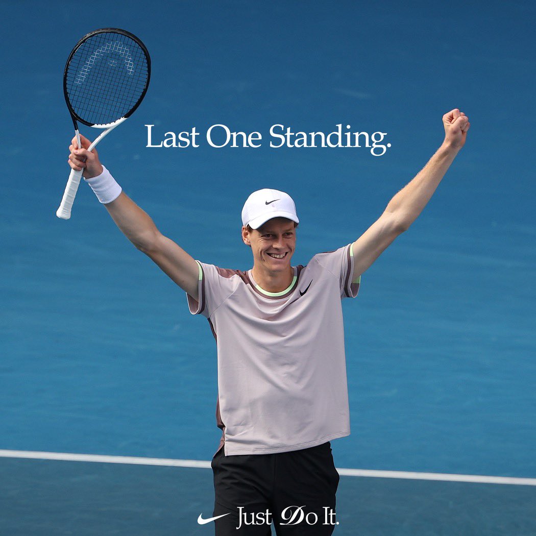 Victory belongs to the most persevering 🏆 Congratulations, @janniksin, on your first Grand Slam and being the highest ranked Italian player in history. 🇮🇹