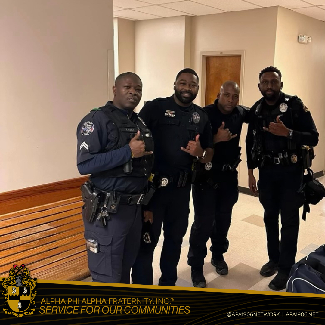 Alpha Phi Alpha Fraternity Inc. wants to say Thank You to the brothers in the Dallas Police Department who continue to protect and serve their community.🤙🏾 Please Share. #APA1906Network #MenOfDistinction #BrothersinLawEnforcement