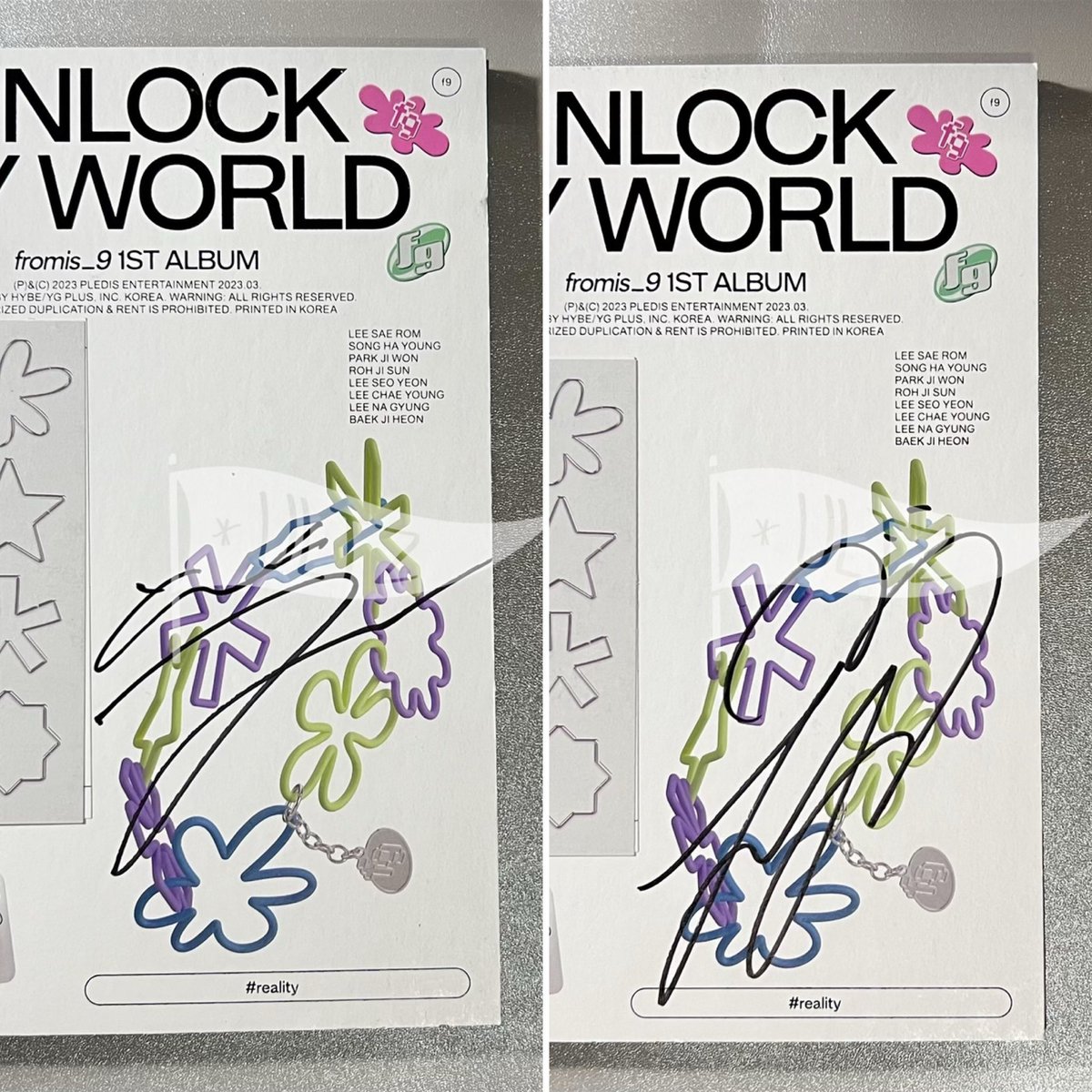 ultzcart's tweet photo. 🚩 #FROM_NOW SALE wts lfb onhand ph #ultzells 

fromis_9 - MWave Signed Album [Unlock My World] (Unsealed w/ complete inclus)

🍀 Jisun
🍀 Seoyeon

₱2.6k / ₱2.5k if payo
DOP: 3 days

mop: gcash / bpi
mod: sco / ggx
comment or dm

🏷 fromis_9 fromis umw mwave signed https://t.co/vBiv6vf4BW