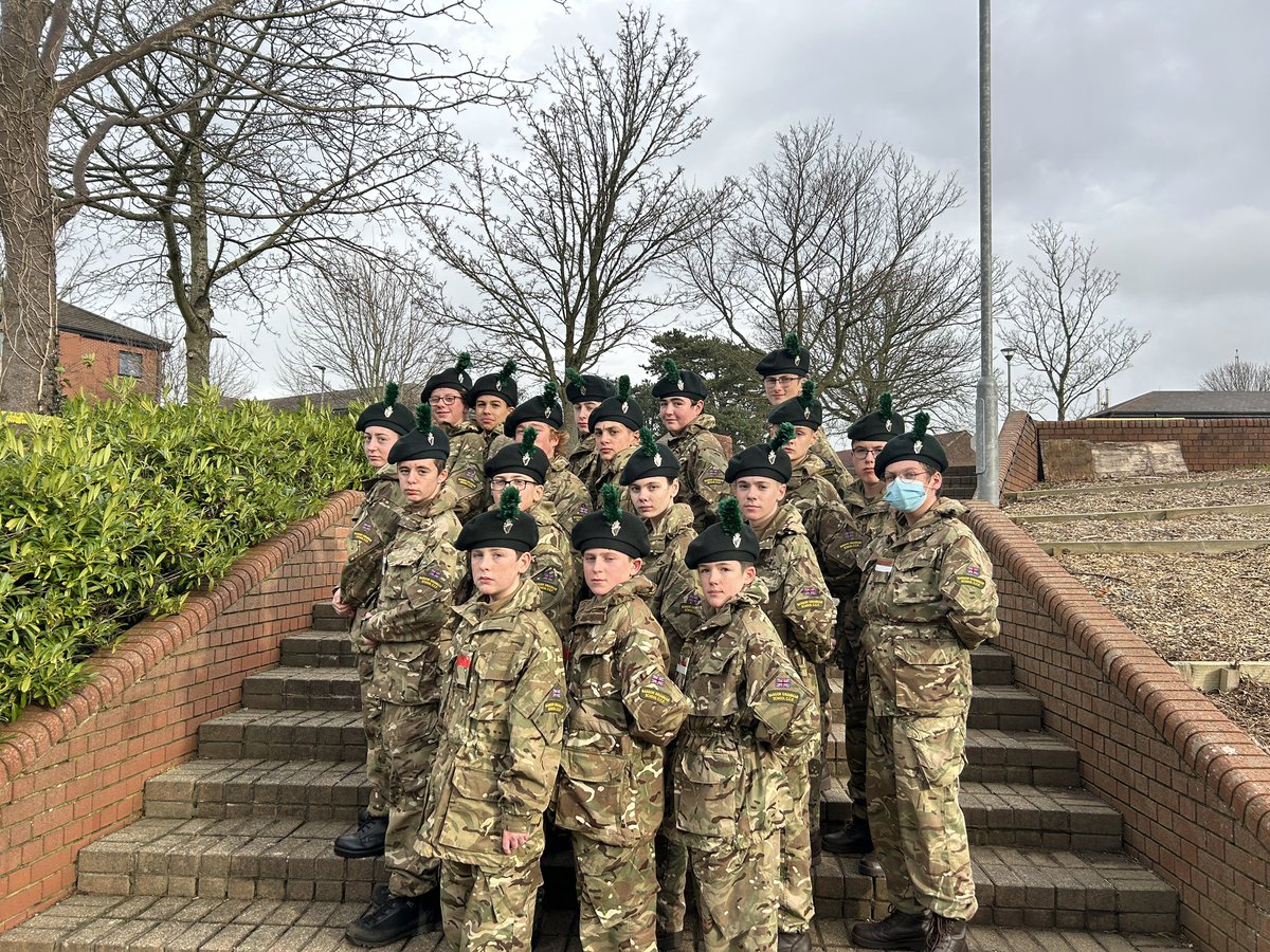 Army section recruits received their Caubeen and flash at the end of their training weekend @BangorGrammar @GlenlolaSchool