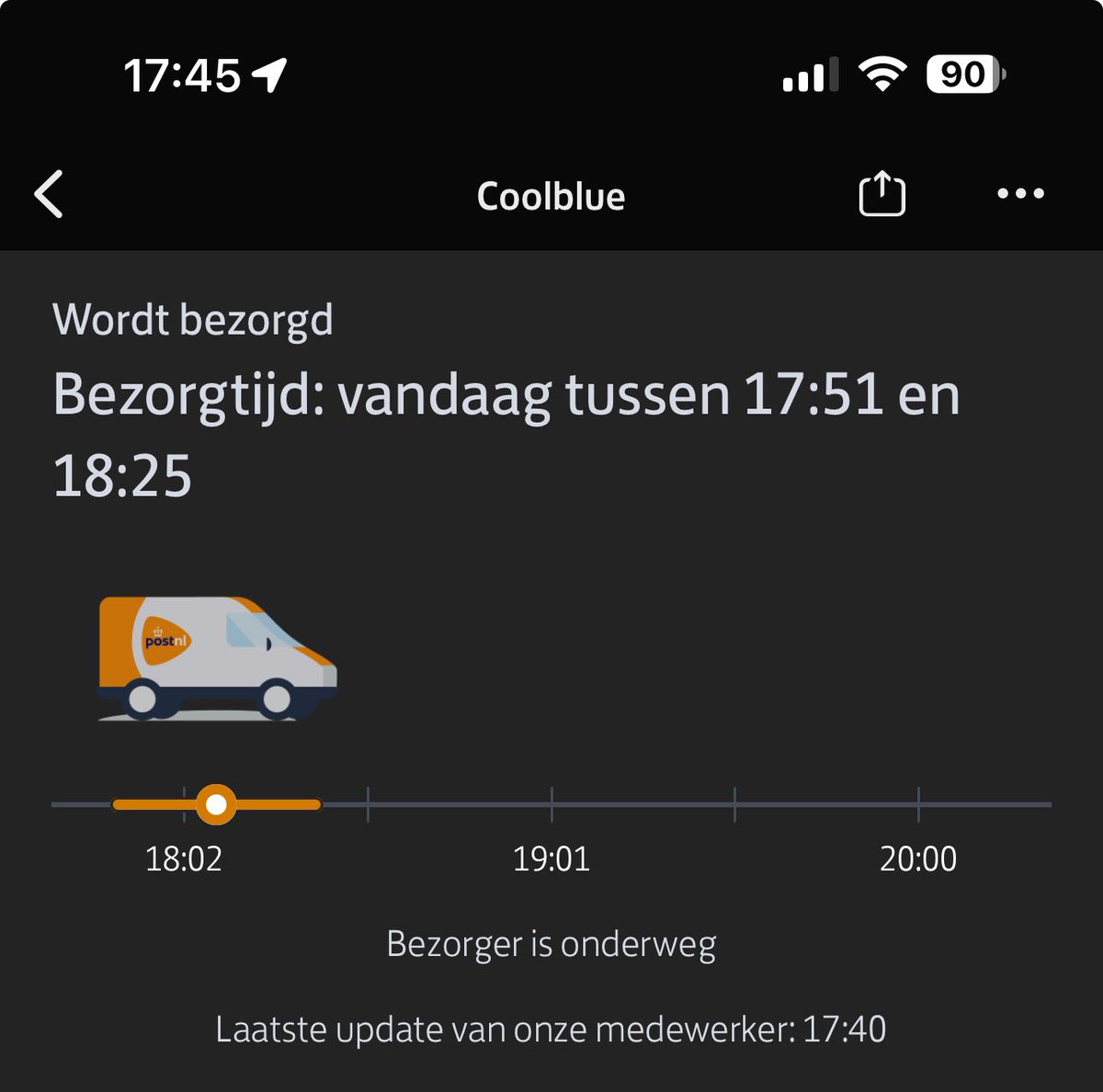 TheTechSavyGuyx's tweet photo. @PostNL sinds wanneer ondersteund jullie app realtime updates?
Is wel super fijn! https://t.co/3zOxqAle2V