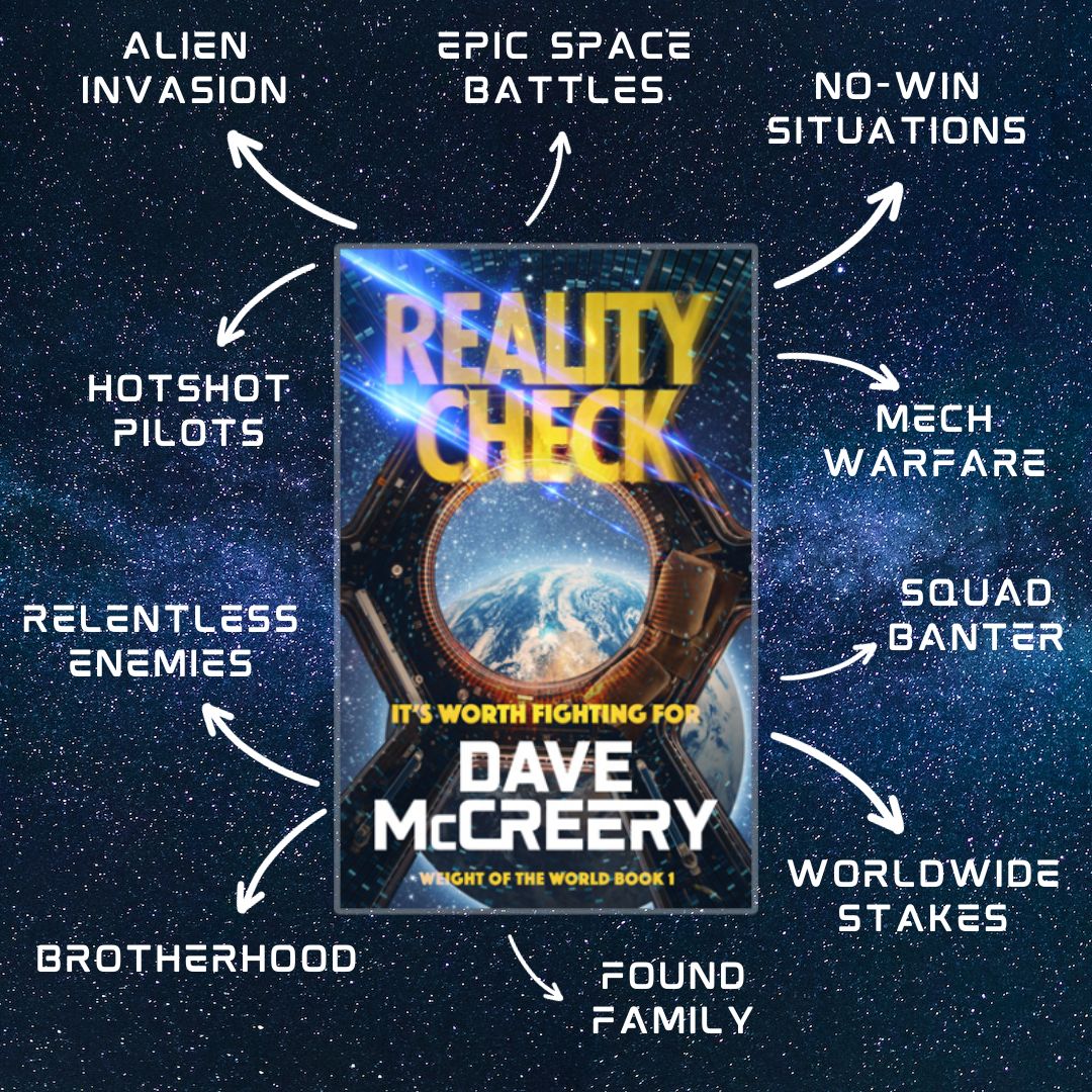 DaveMcCreery's tweet photo. Visiting the family for a long weekend, so I've been quieter than usual.

BUT.

I'm one sale away from meeting my monthly goal, so if you're looking for a #scifibook with lots of action, and plenty of banter between the characters, I gotchu covered.

https://t.co/UbGGacv3em https://t.co/vp1UF424nE
