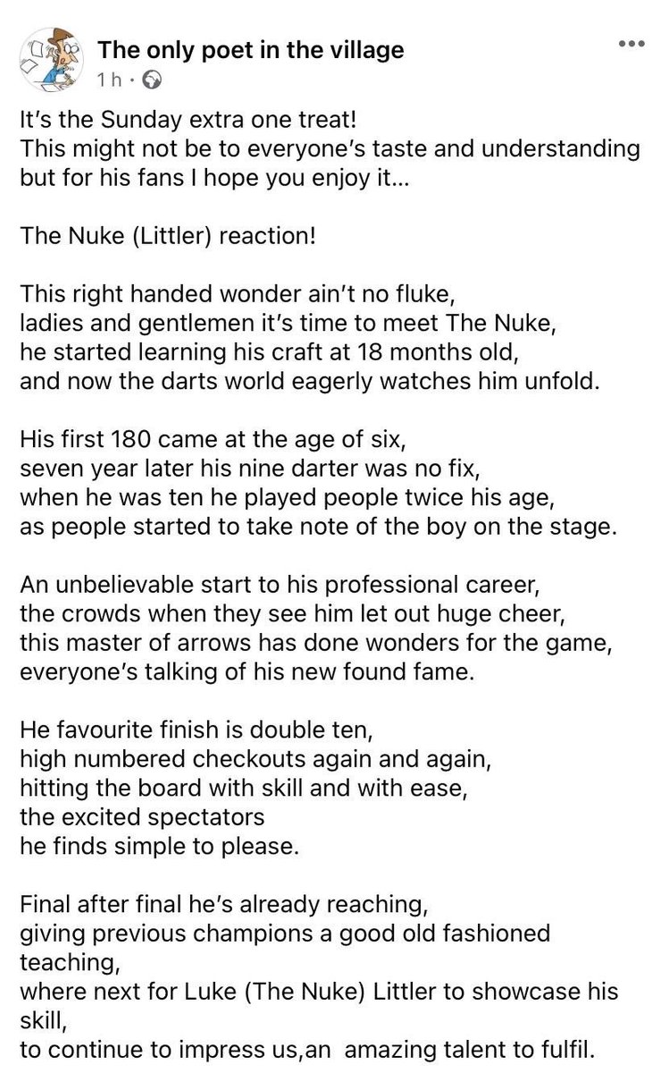 ChoppingLee's tweet photo. @LukeTheNuke180 
I write a little poetry be great if @LukeTheNuke180 got to see this 🎯🤞 https://t.co/0SfjN5wuPw