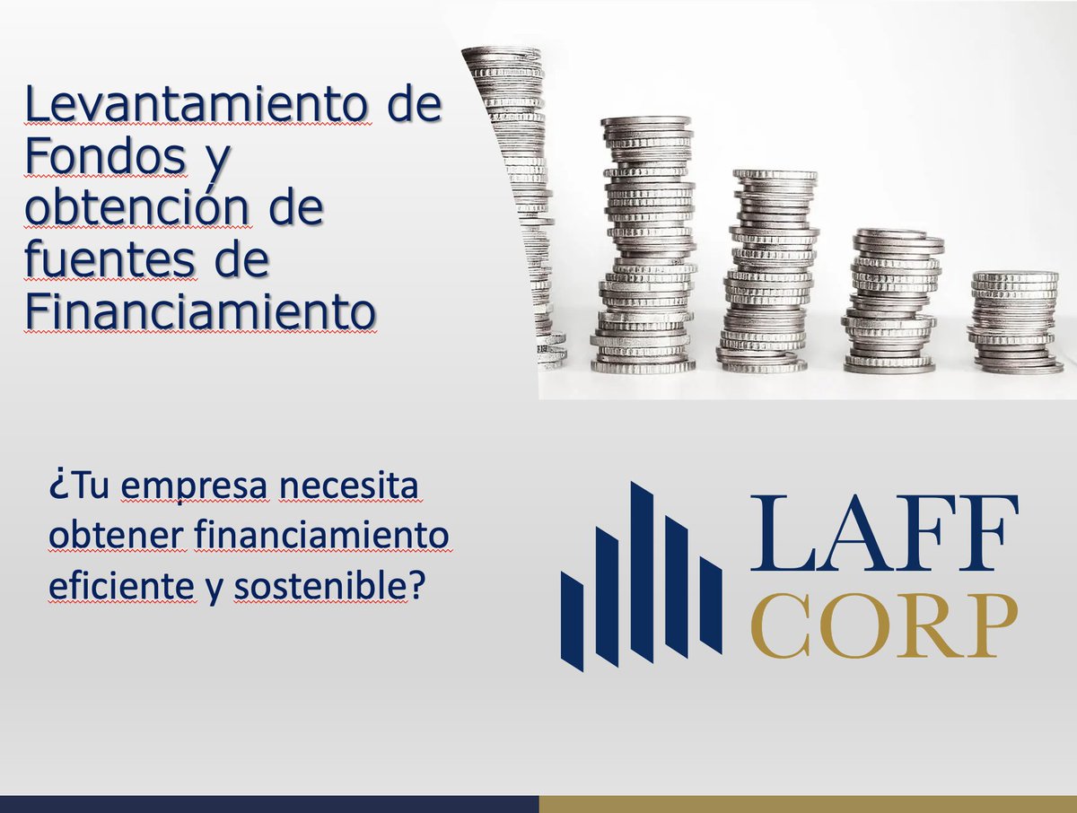 laffcorp's tweet photo. Una adecuada #estructurafinanciera ayuda a las empresas a afrontar exitosamente los requerimientos de capital de trabajo.
En LAFF CORP, te ayudamos a conseguir los fondos de financiamiento que necesitas para tu empresa.
👇👇👇
https://t.co/OpEHGC0u6E
email: contacto@laffcorp.com https://t.co/wV4UkNAxs6