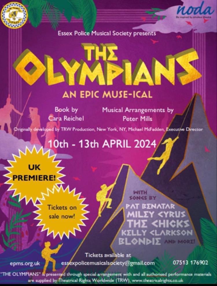 EpEpms's tweet photo. Don’t forgot your tickets to our upcoming production of the brand new musical The Olympians!

It’s a fun and witty show which will have the audience laughing throughout, with great songs to enjoy. 

Visit https://t.co/bZOOtimBtk for more information and the link for tickets now. https://t.co/FIlG9wFOlk