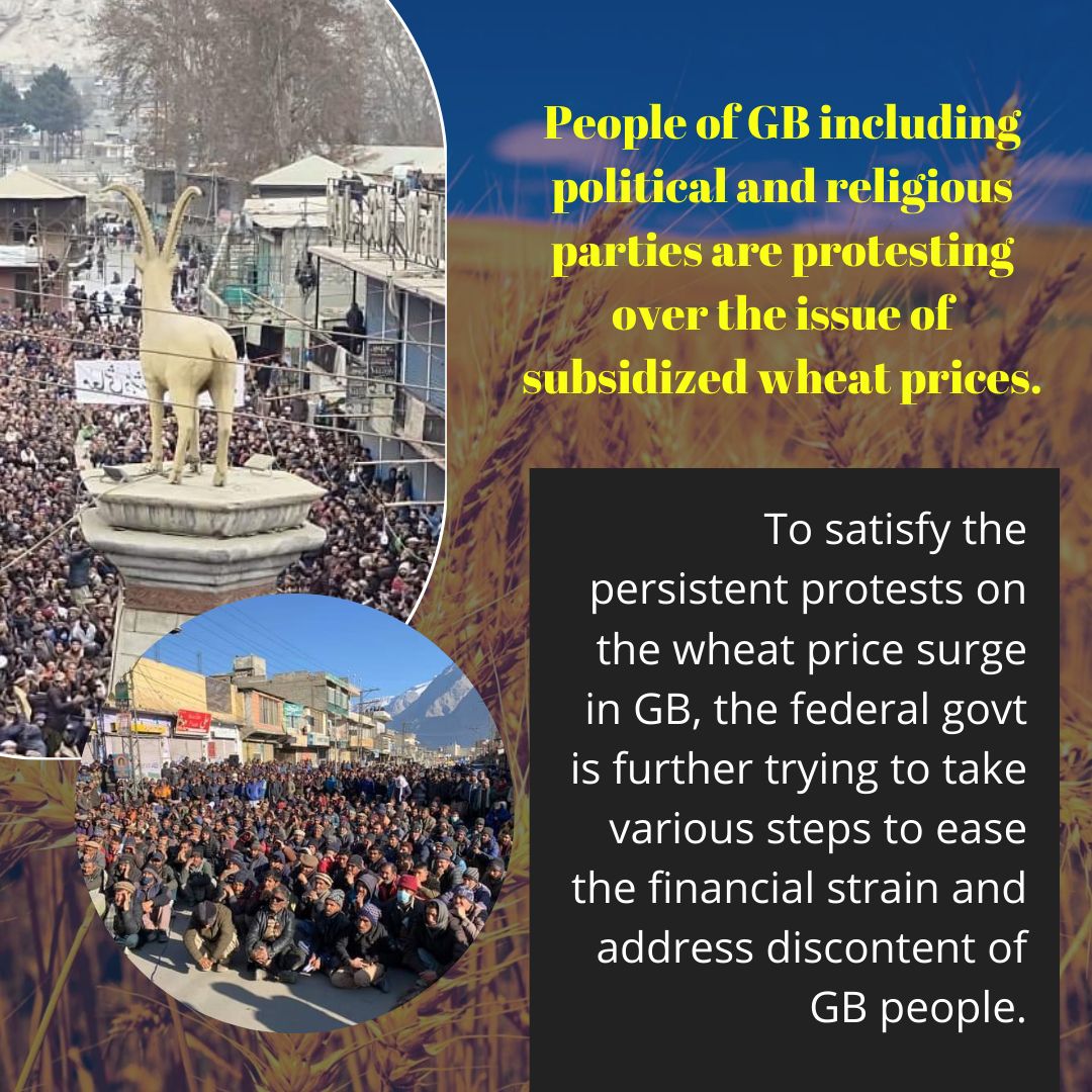 iMustansarPK's tweet photo. To tackle GB wheat crisis, Govt of Pakistan allocated Rs 9.5bn annually for subsidized rates. In 2023, pressures rose, leading to higher prices nationwide. Now, a strategic shift to 100% local supply in GB seeks to ease financial strain. https://t.co/TPyqyLiIQP