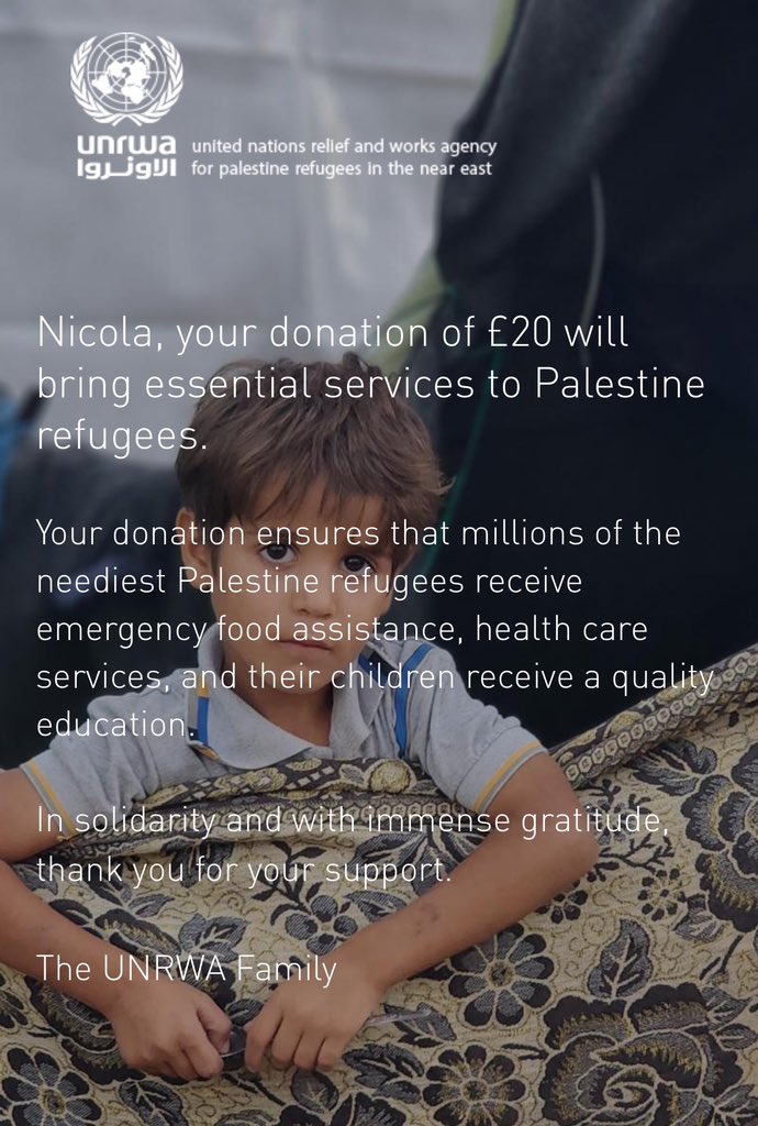 I just donated to UNRWA to help the UN help people in Gaza. Even if you can’t afford to donate, please share the link👇
donate.unrwa.org/-landing-page/…