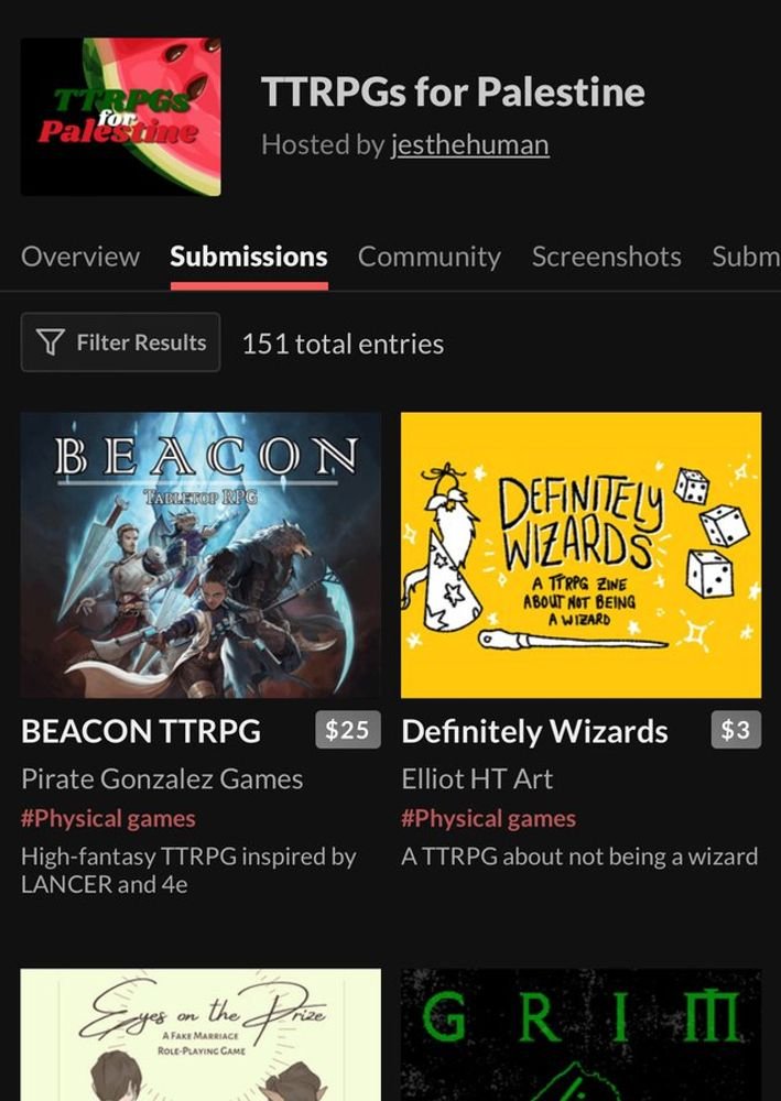 jesthehuman's tweet photo. 98 creators have joined the TTRPGs for Palestine jam and there are 151 submissions aka all the original Pokémon!   

Can we get 100 more submissions today to have all the Johto Pokémon too? 👀   

Thank you all for submitting your games and sharing: https://t.co/BgCd0StkPS https://t.co/iMjBisp573