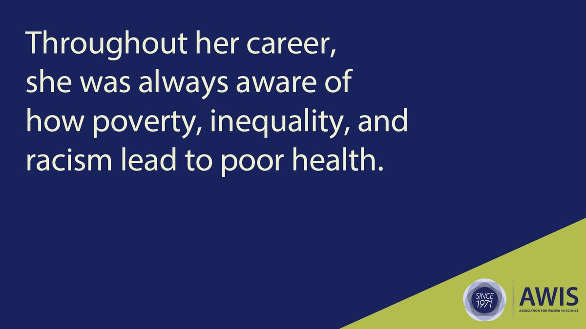 AWISNational's tweet image. Helen Rodríguez Trías, MD, was the first Latina director of the American Public Health Association.

Throughout her career, she was always aware of how poverty, inequality, and racism lead to poor health.

awis.org/historical-wom…

#WomenInScience #HealthEquity #LatinasInMedicine