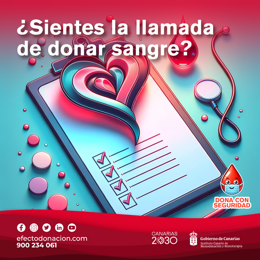 ichhCanarias's tweet photo. Antes de dirigirte a donar, ¡haz nuestro test! 🚀 Comprueba si eres apto para ser donante de sangre sin salir de casa y sin compromisos. Es rápido, sencillo y confidencial. ¡Tu momento de ser héroe puede ser hoy! #DonaSangre #SalvaVidas https://t.co/AkyVQpo0ia
