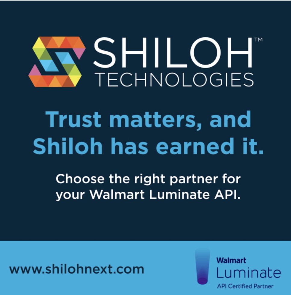 ShilohTech's tweet image. Shiloh is the one you can trust to help you navigate the new Walmart Luminate Charter and Basic landscape.

Choose Shiloh:
shilohnext.com/walmart-lumina…

#TrustedPartner #WalmartLuminateAPI #DontGamble #ShilohTechnologies #ROI #APIFeeds