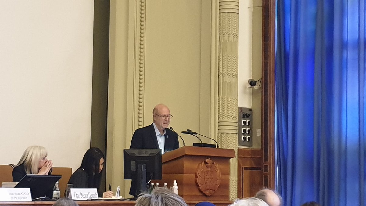 Natasa__Maric's tweet photo. Last tribute to Prof. Dr. Srboljub Živanović at a Commemoration in the Serbian Academy of Sciences&amp;Arts.We especially value his contribution in discovering facts about the #genocide that was committed against the Serbian,Jewish and Roma people in the #Jasenovac concentration camp https://t.co/0sj8cJsLPQ