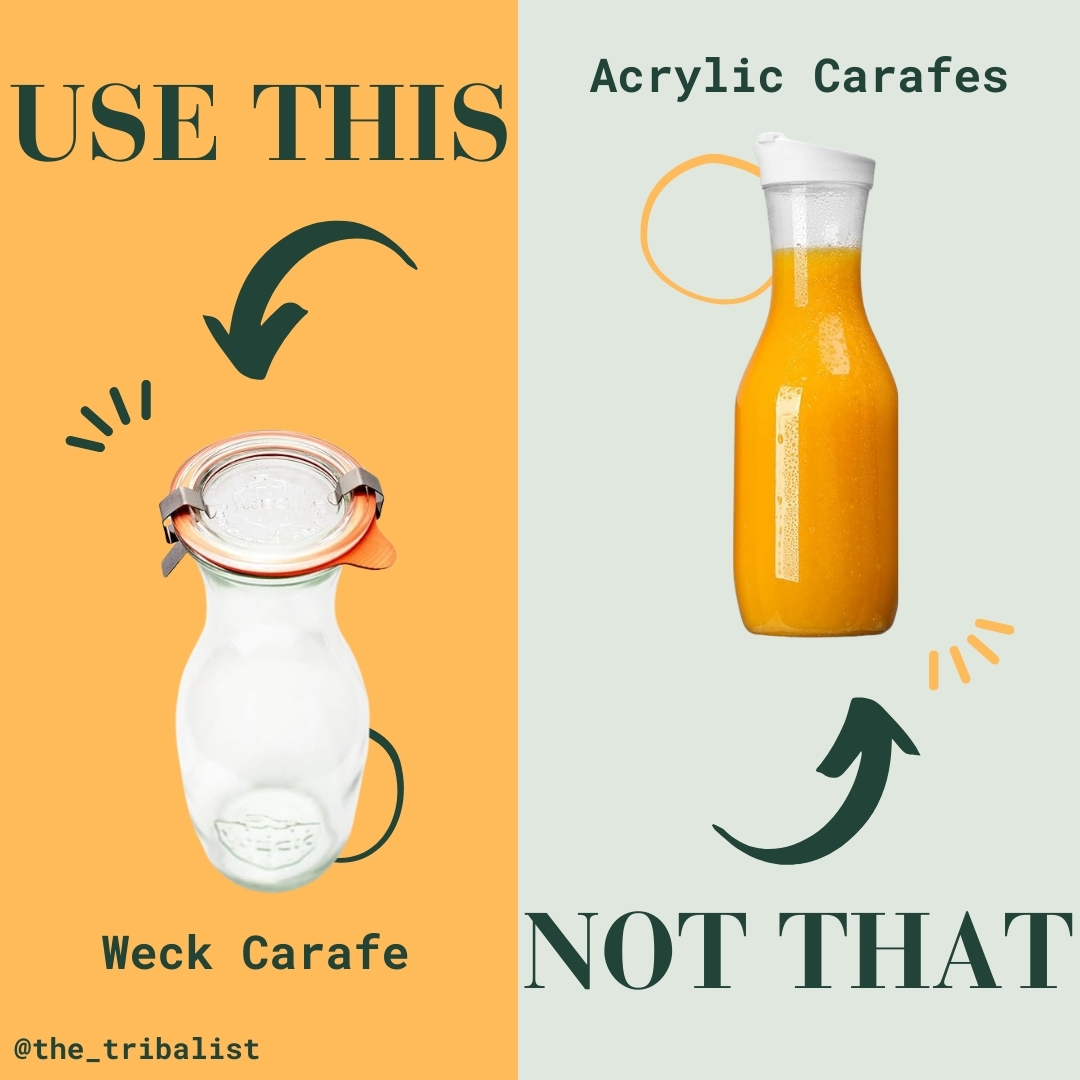 TheTribalistnow's tweet image. Experience hydration bliss with the Weck Carafe sustainably packaged. Durable, stylish, and eco-friendly. Ideal for bedside or fridge. German glass quality. Amazon Link: amzn.to/3vGZyzo 

 #WeckCarafe #SustainableLiving #HydrationEssentials #EcoFriendly #recycle