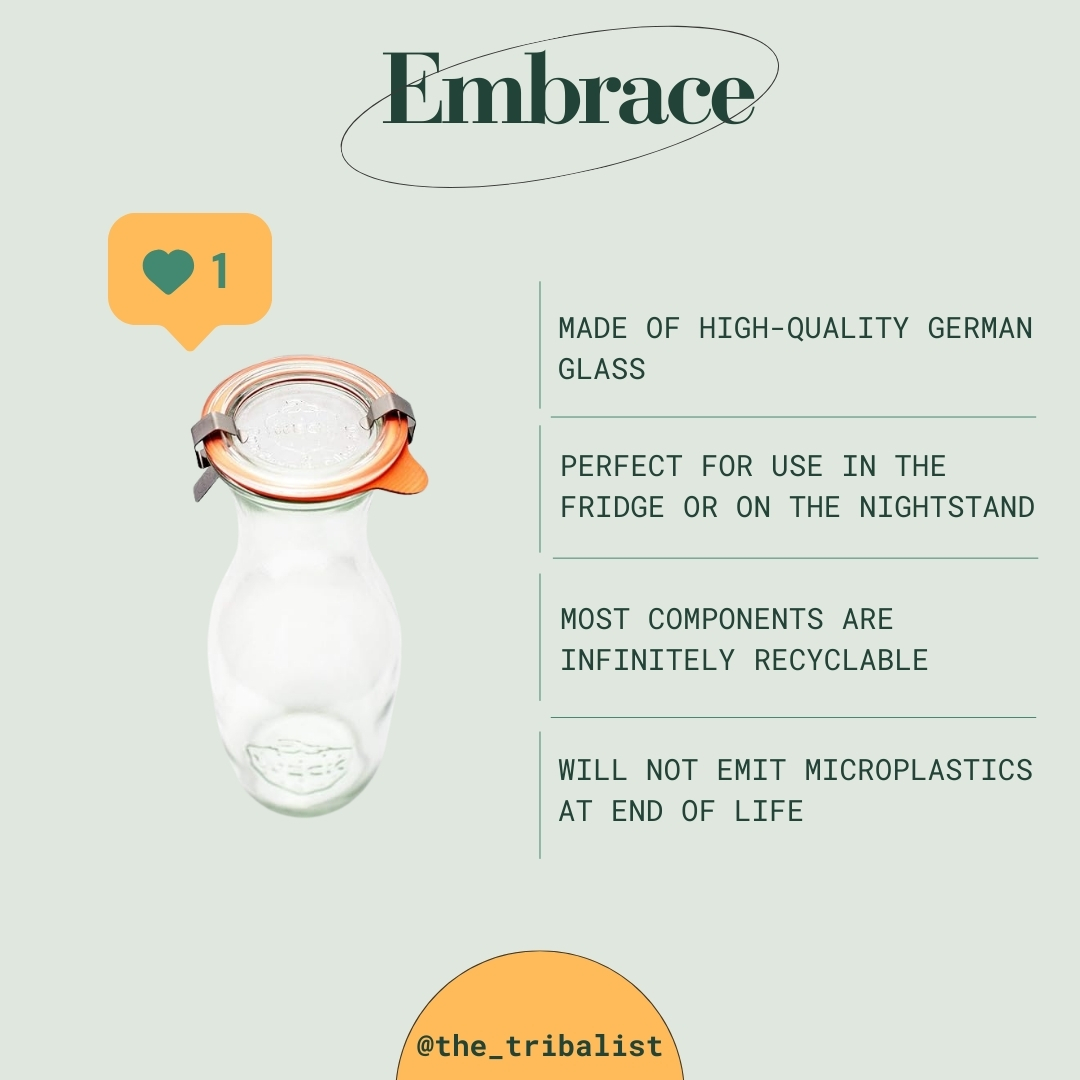 TheTribalistnow's tweet image. Experience hydration bliss with the Weck Carafe sustainably packaged. Durable, stylish, and eco-friendly. Ideal for bedside or fridge. German glass quality. Amazon Link: amzn.to/3vGZyzo 

 #WeckCarafe #SustainableLiving #HydrationEssentials #EcoFriendly #recycle