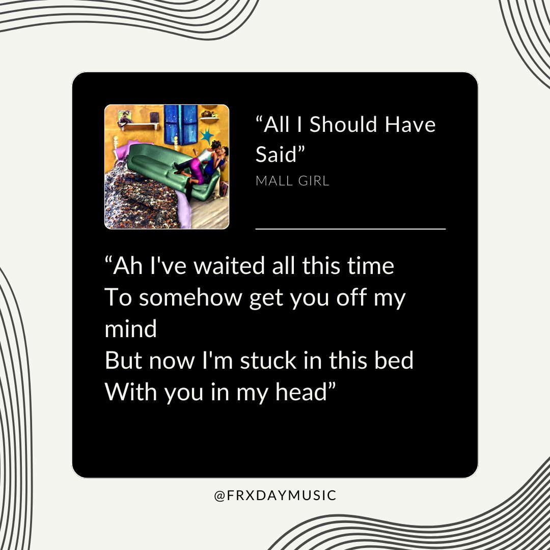 Check out some of the lyrics from our top four releases this week! Which song's lyrics do you like best? You can find the full playlist on our website. frxday.com/post/new-music…