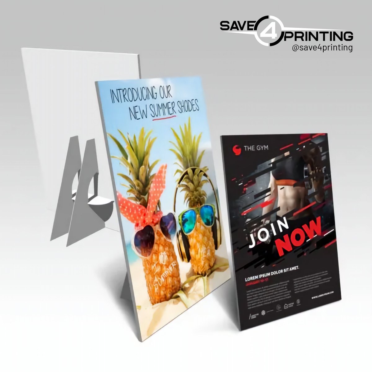 Save4Printing's tweet image. White PVC &amp;amp; Foam Core Counter Cards

Bring your brand visibility and important information to eye level with foam core counter cards. Use these sturdy counter cards on bookshelves, register counters, display cases, and tabletops.

Size
5.5" x 8.5"
8.5" x 11"
9" x 12"