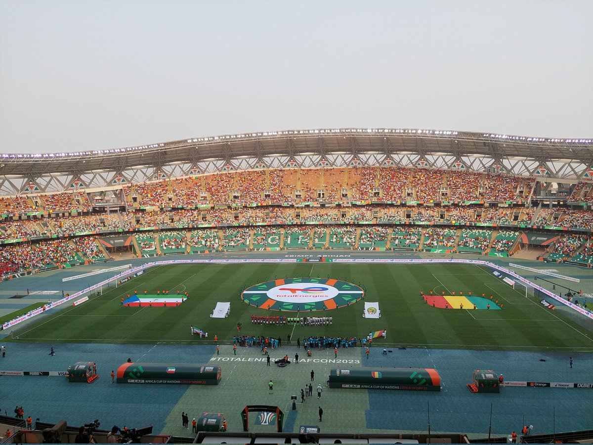 Heute erstes Match beim #AFCON2024 für mich.
