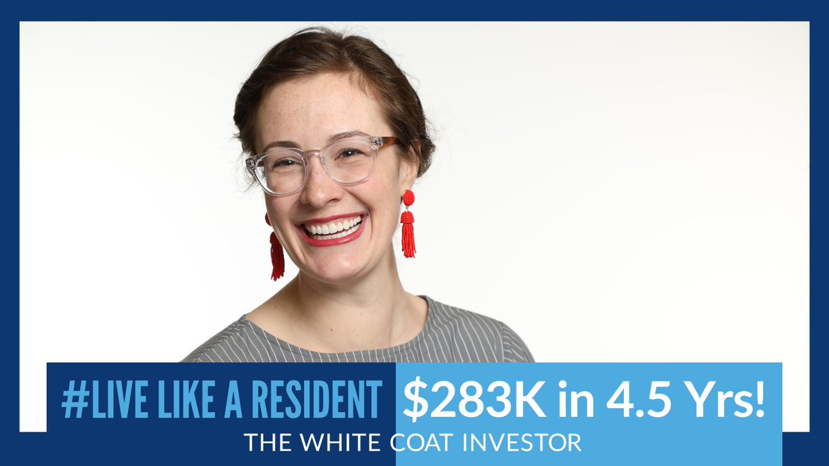 WCInvestor's tweet photo. Shoutout to student loan slayer Alayna Schoblaske, a public health dentist who paid off $283K in 4.5 years! How? Kept expenses low, NHSC program, & earmarking 15% of gross pay to loans.
It's NOT easy, but it's worth it. Share yours https://t.co/pftF6PnbIk
#livelikearesident https://t.co/ZMBqFPpc9T