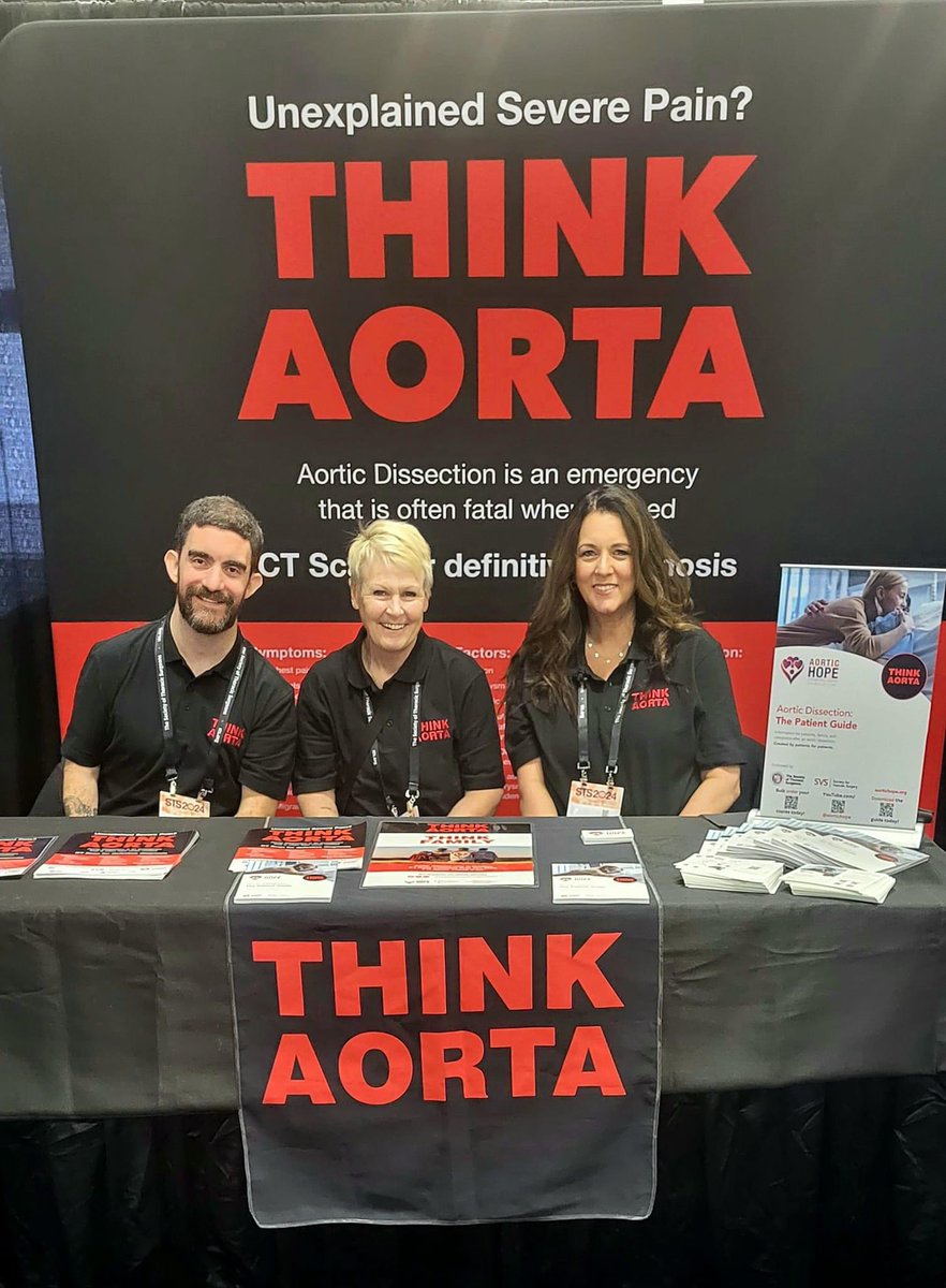 Come find <a href="/ThinkAortaUS/">Think Aorta US</a> at <a href="/STS_CTsurgery/">The Society of Thoracic Surgeons</a> . We’re already talking our new patient guide with doctors to share with their patients. All the questions that people have after surgery are answered in this handy guide! #thinkaorta #sts2024