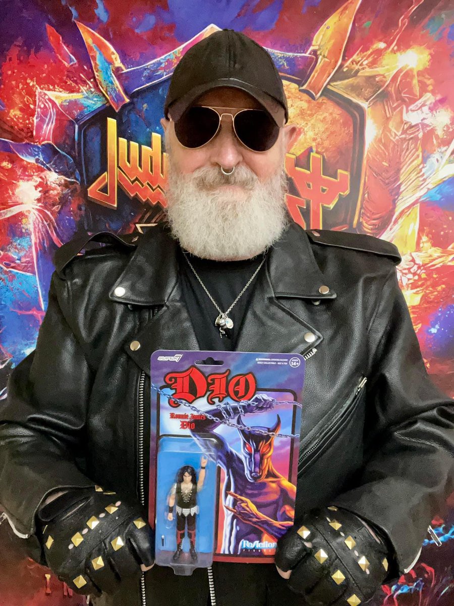 Our dear friend Rob Halford showing his love for Ronnie with his Super7 reaction figure from TheDioStore.com. Thank you Rob! 🤘🏼