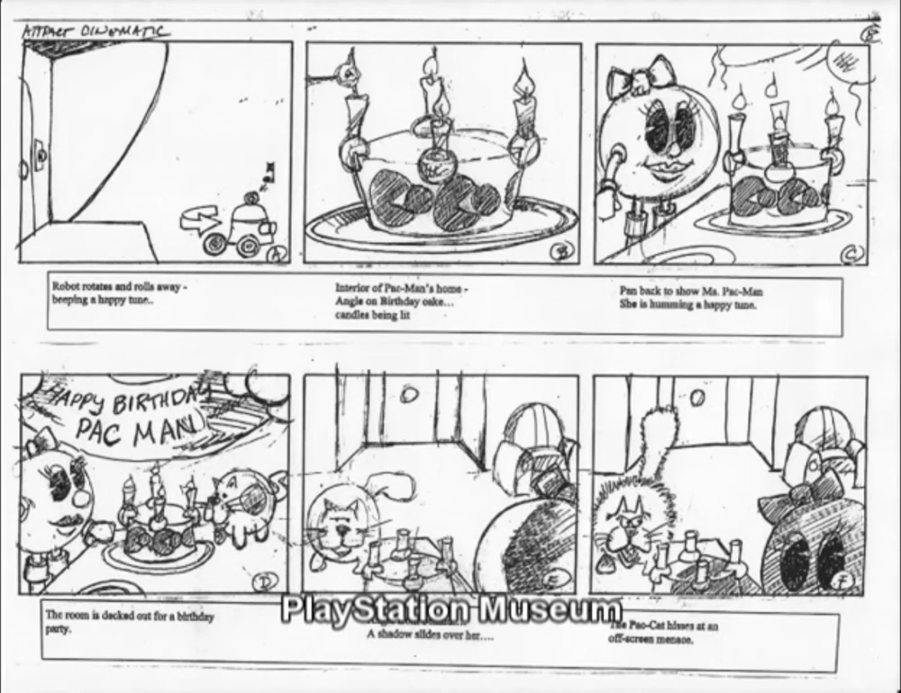 Early cutscenes from Pac-Man World (PS1) In these cutscenes you would have saved other Namco characters instead of Pacmans Family members (Excluding Professor Pac and Ms(Redacted) ). 2/3 youtube.com/watch?v=Ldn9GX…