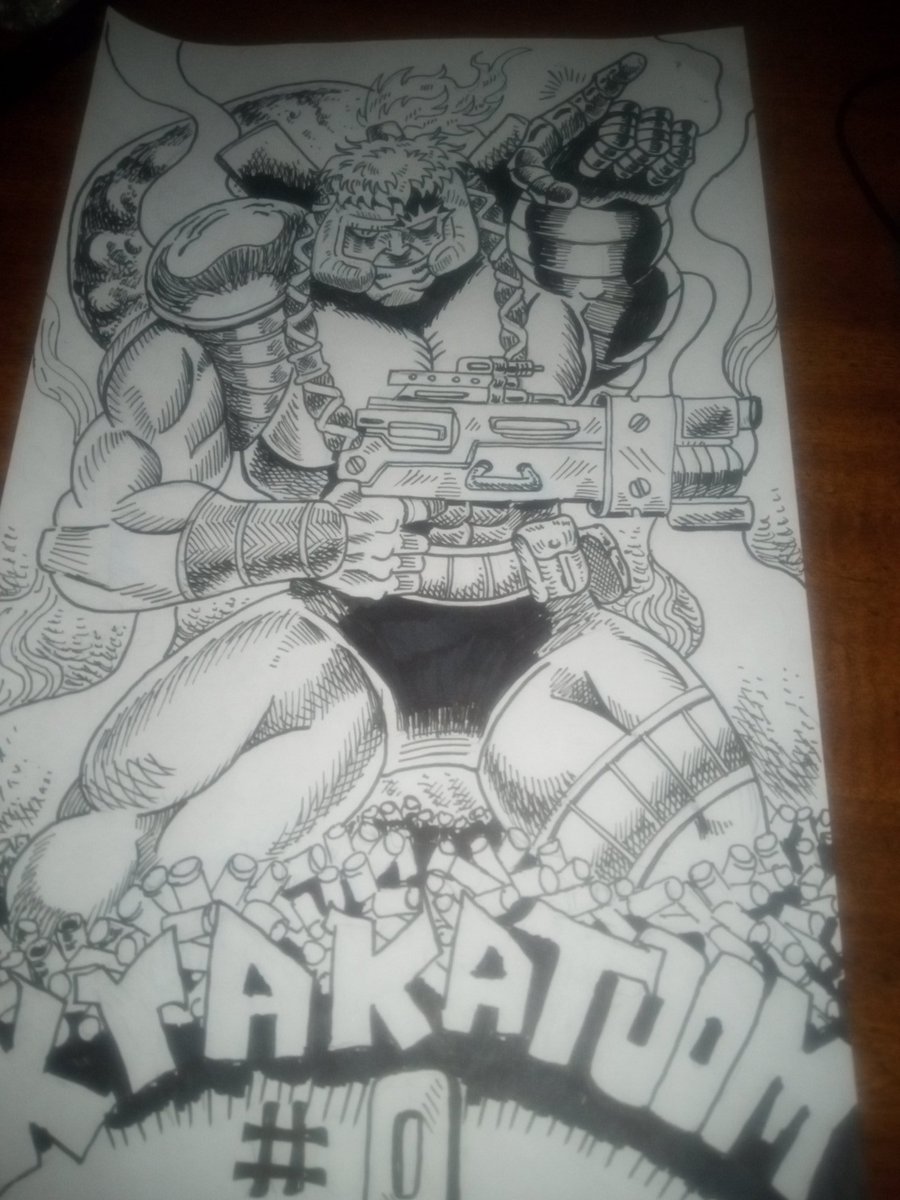 My take on 90s Extreme studios style. @FragaBoom @robertliefeld @ArtThibert @JoeMSonntag1 @SeanAhrendt  #imagecomics