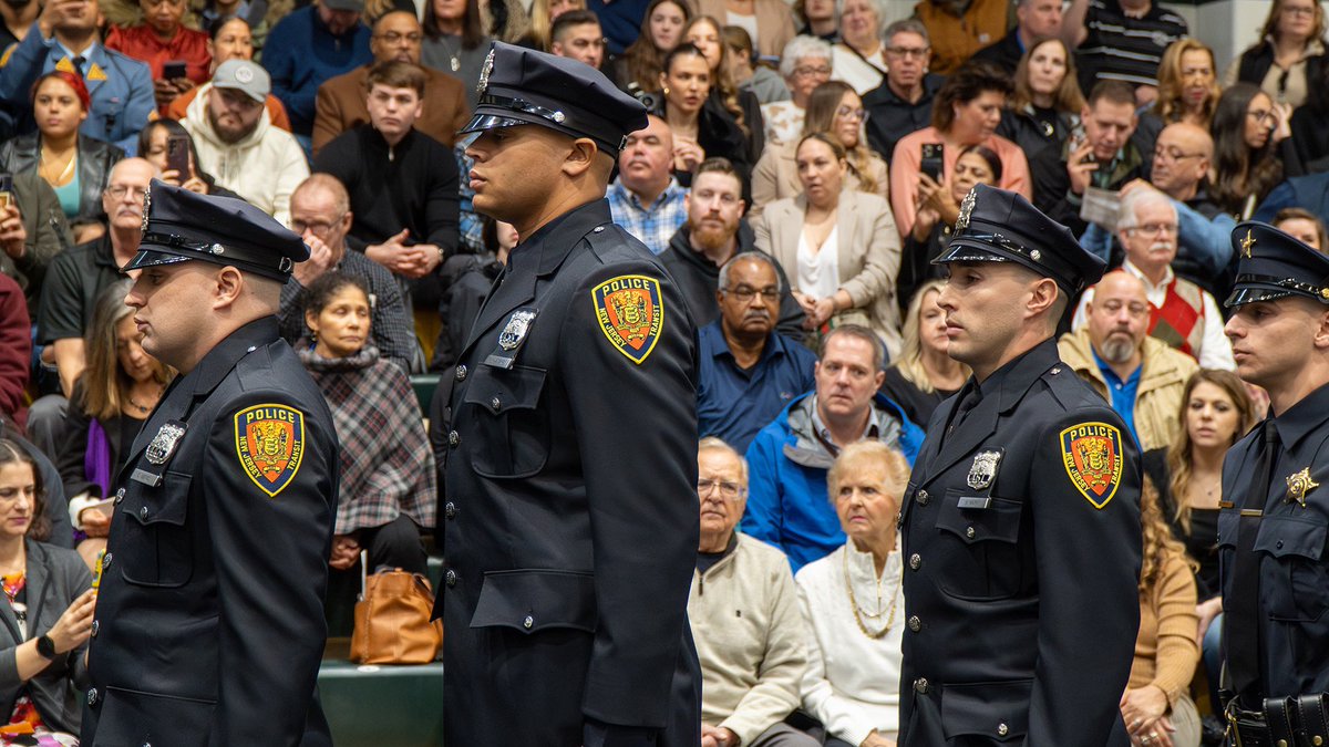NJTransitPolice's tweet photo. Congratulations to our newest officers!
On Friday, January 26th, the Mercer County Police Academy class #30-23 was applauded for completing months of rigorous training. The commencement ceremony included 38 cadets (6 from #NJTPD ) who are now officially police officers… https://t.co/QYas1pfI1p