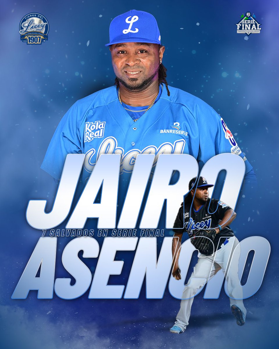 ¡TODOS DE PIE, SE QUITAN LA GORRA Y APLAUDIMOS QUE SE ESCUCHE EN LA LUNA! 👏🏼👏🏼👏🏼

Con el salvamento que nos dió la corona 24, Jairo Asencio asumió el LIDERADO HISTÓRICO de juegos salvados en Series Finales. 

¡FELICIDADES AL MEJOR DE TODOS LOS TIEMPOS! 🐐

#LiceyFamily 💙