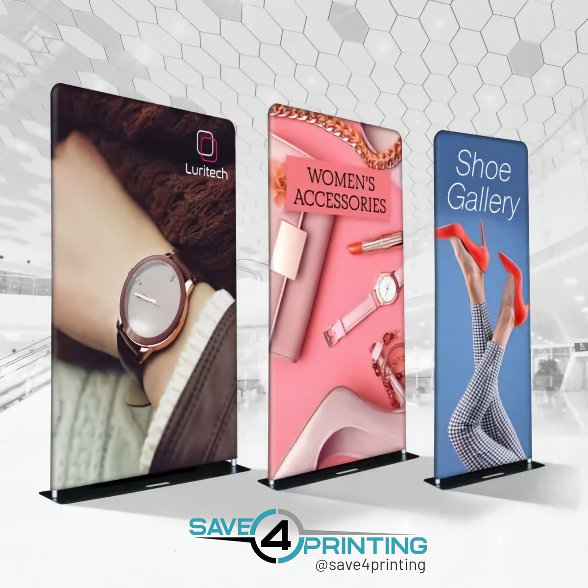 Save4Printing's tweet image. Fabric tube displays are an excellent way for your customers to present their brands, products, and important messages at events big and small. These displays are interchangeable and cannot be missed as they are sewn together to create a double-sided display.
