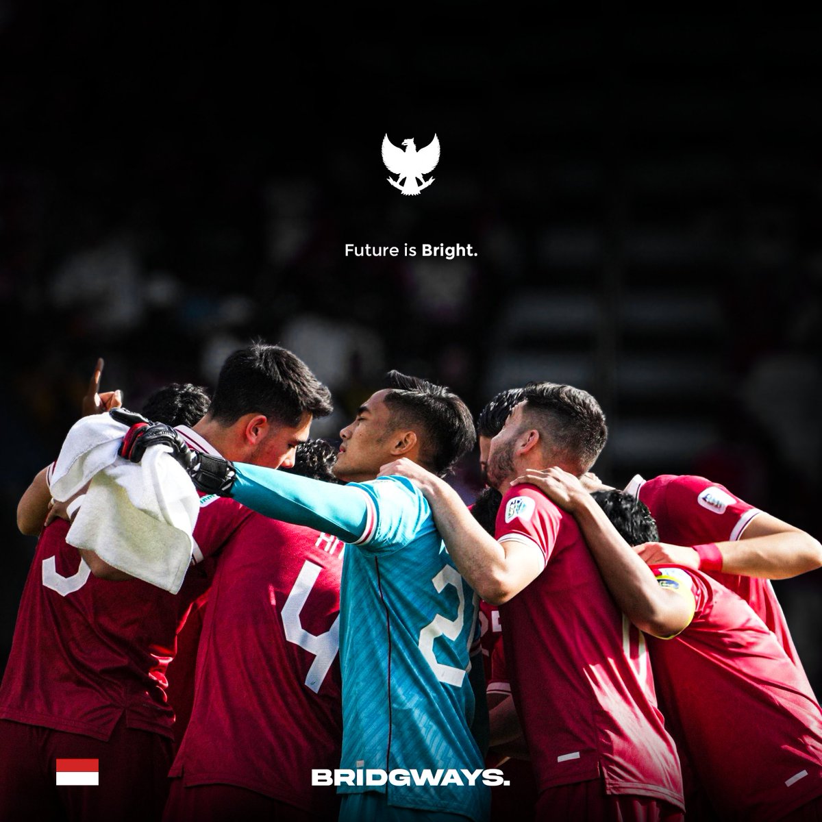 Bridgways's tweet photo. Merah, muda, dan tak bisa dipandang sebelah mata. Keep your head up, Garuda! 🇮🇩 https://t.co/aPjfMpVCJv