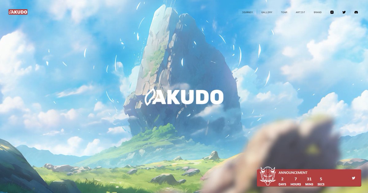 Lleeto26's tweet photo. I wonder what this @AkudoWorld announcement could be...

https://t.co/IfWNrlPDfW https://t.co/83bE1u5hhv