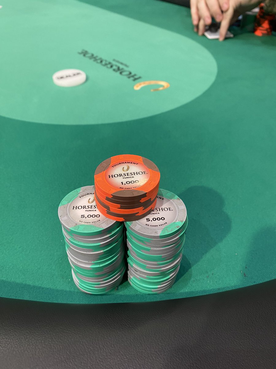 Day 2 of <a href="/WSOP/">WSOP - World Series of Poker</a> Tunica circuit main. 60 remaining. $167k up top.  20bb and a dream.