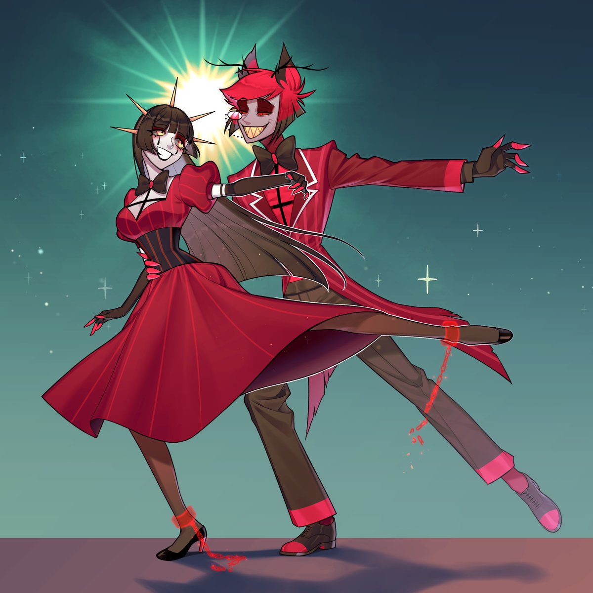 HB_dreaming's tweet photo. Introducing Deborah, my HHOC✨
Deb was a serial killer who killed male criminals only. She made a deal with Alastor so she wouldn't be caught. Now in Hell, her soul belongs to Alastor📻

#HazbinHotel #HazbinHotelAlastor #HazbinHotelOC #HHOC #OCxAlastor https://t.co/3pc0S5LGza