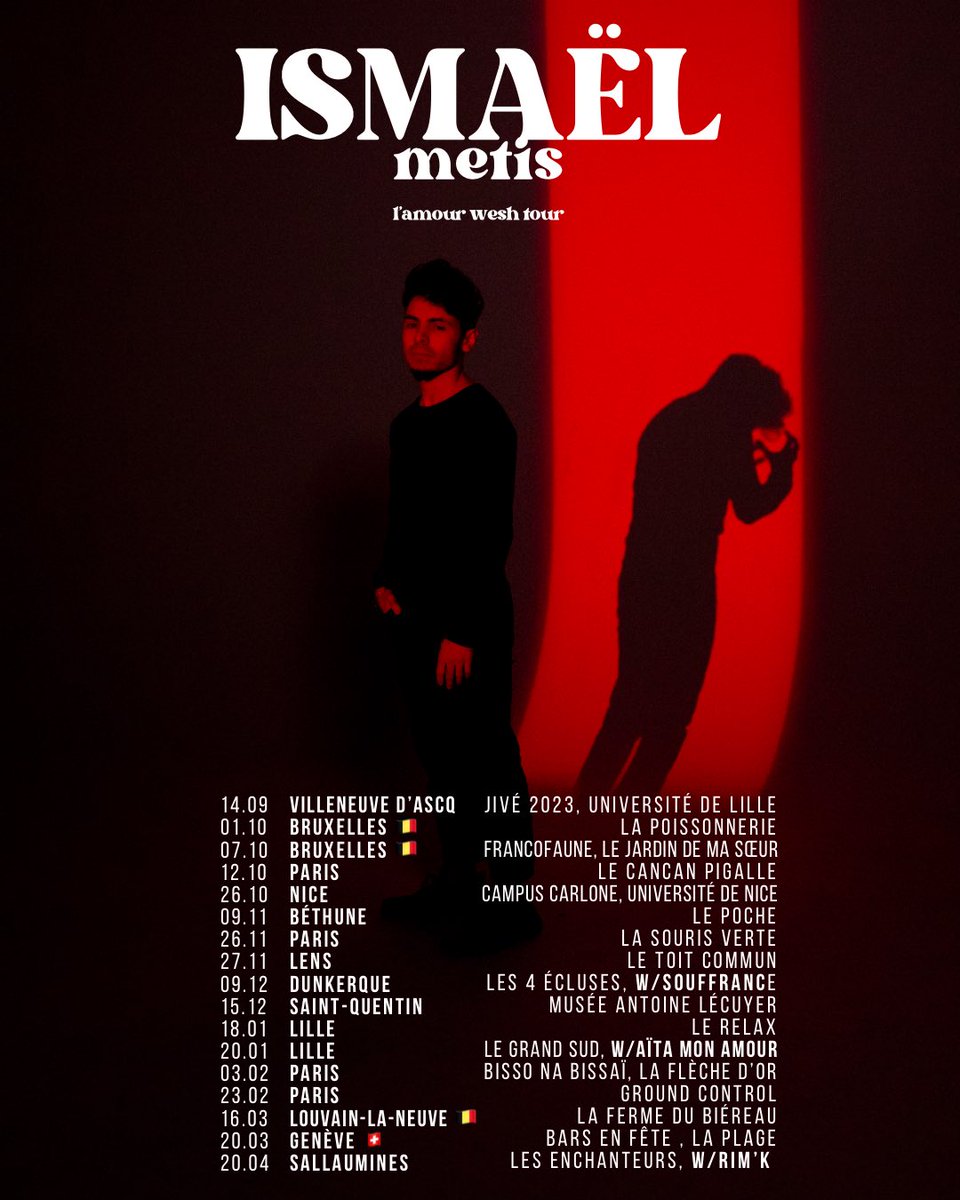 · L’AMOUR WESH tour 2023-24 · 

👨‍🏫 DA El Lyess Haouari 
📸 Martin Nuret, Eliott Biget, Paul Vautravers pour @ORESGroup