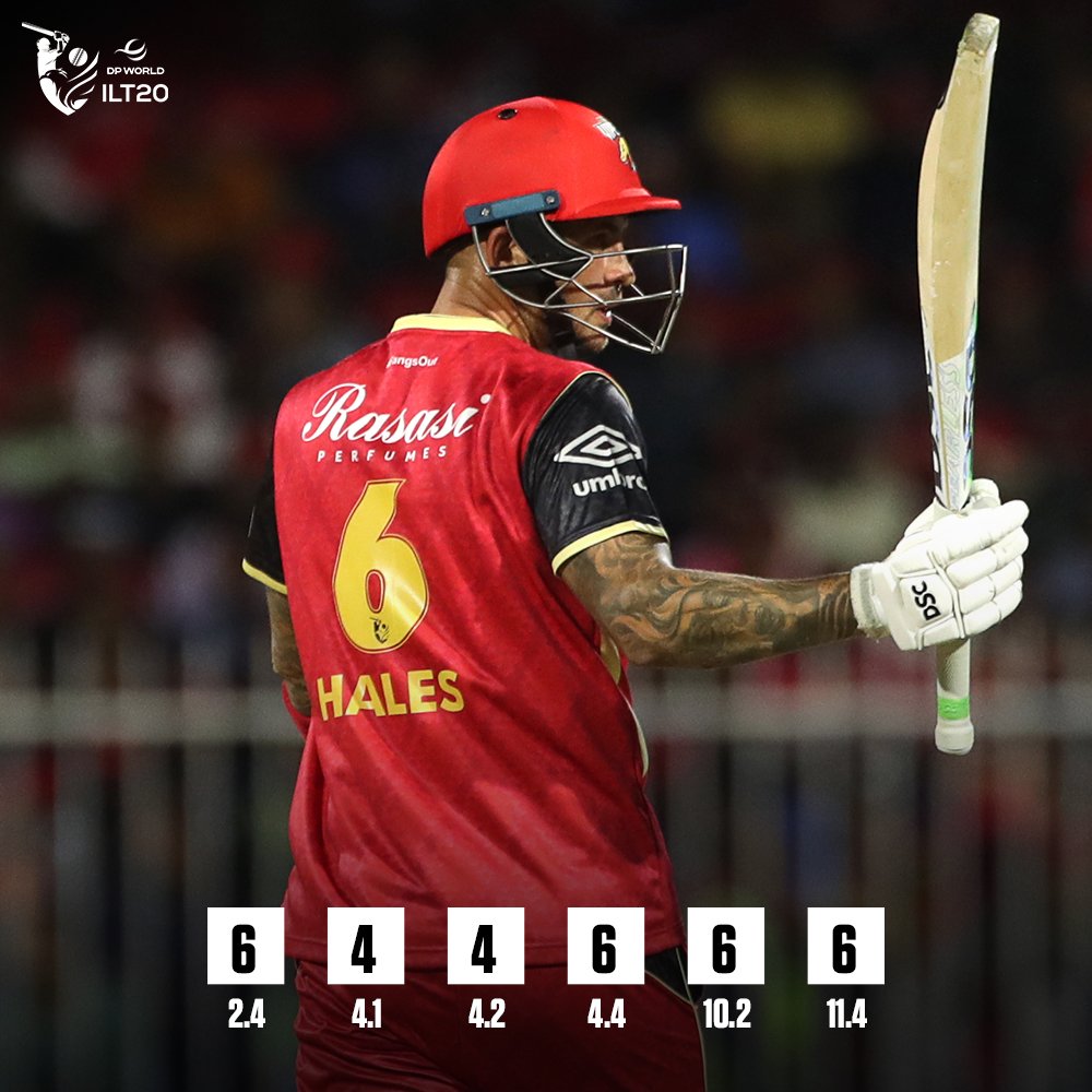 Alex Hales 50 HALESTORM 🌪️
#AllInForCricket #DPWorldILT20 #DVvSW #ILT20 #AlexHales