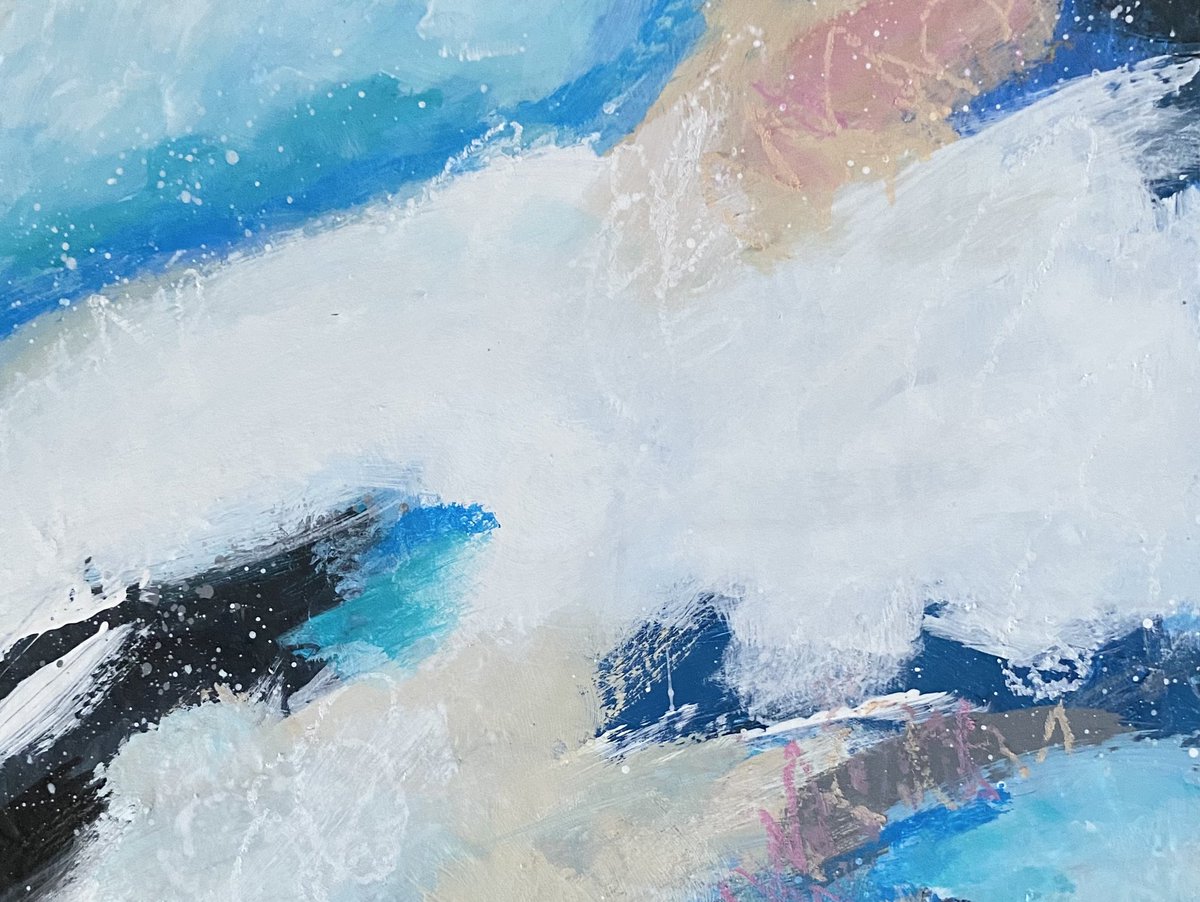 KateMLArtwork's tweet photo. Niveous Beauty, mixed media acrylic 8x10 on recycled wood. #winterabstract #abstractpainting #winterlandscape #contemporaryart https://t.co/TSf8eyxSYL