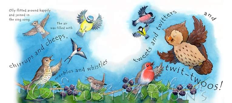 Had a lovely time with my young grandkids today, sitting quietly in my studio recording birds for #thebiggardenbirdwatch @Natures_Voice . They loved the #rspb bird chart. 123 birds spotted, our best view was 2 Jays eating peanuts off the table. I long to illustrate a bird book.