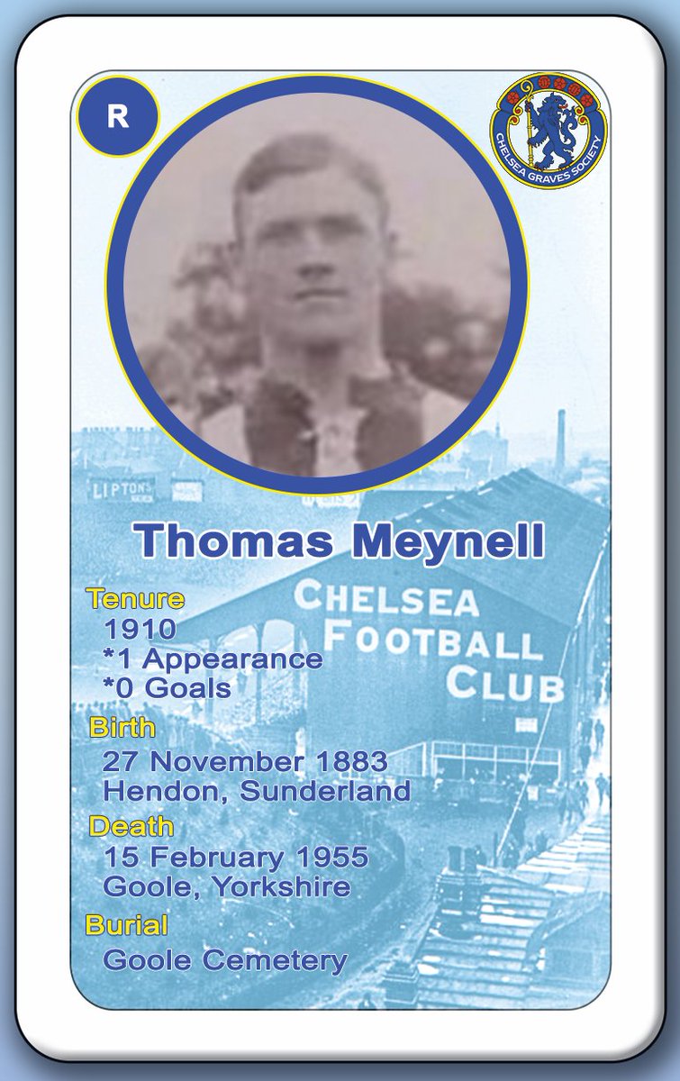 CFC_Graves_Soc's tweet photo. Remembering former #CFC reserve player Thomas Meynell who died #OTD 1955.

Thomas is buried in Goole Cemetery.
#NeverForgotten 
#CFCHeritage 

https://t.co/57WggAfpls https://t.co/uAL3dwGK72