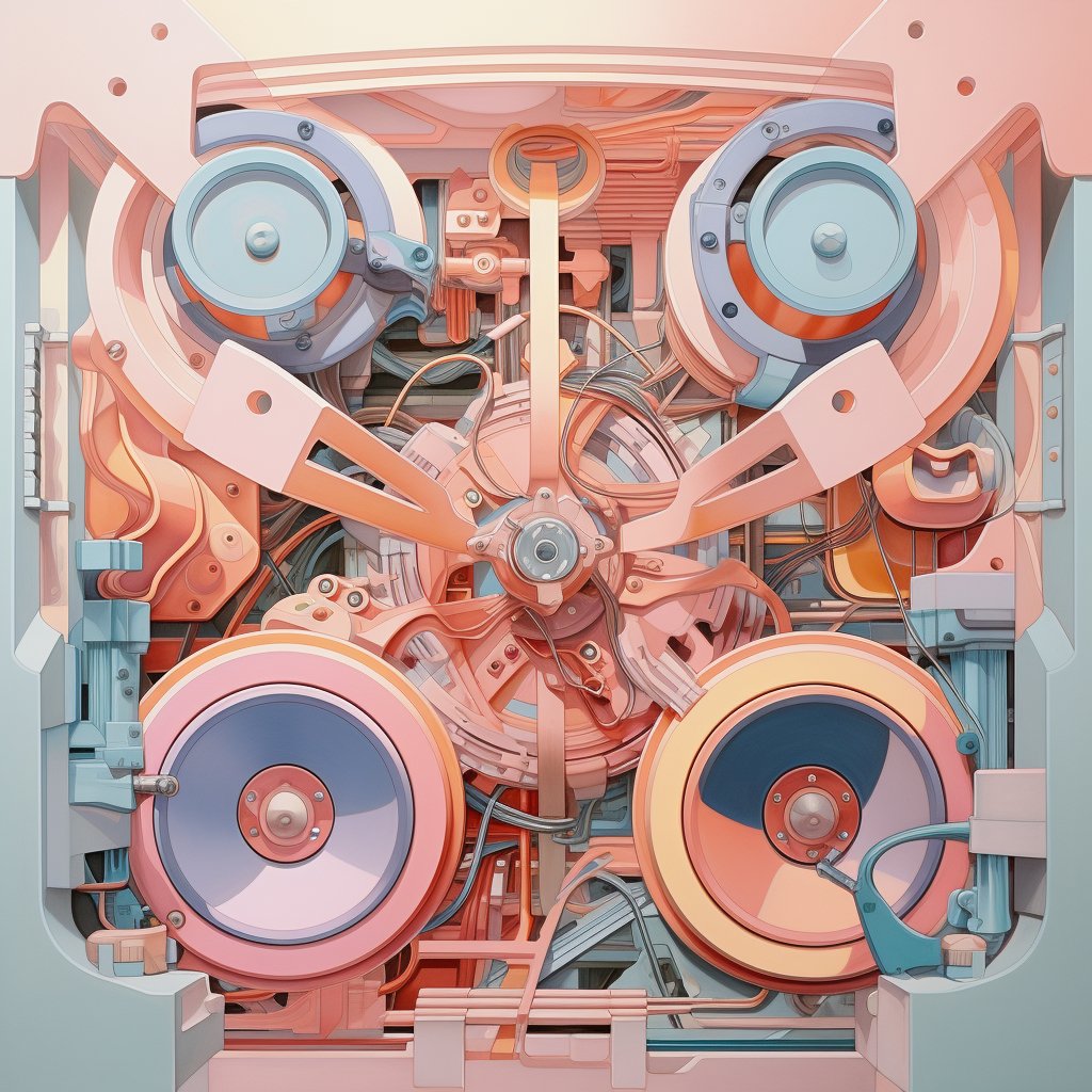 DgtlArtByJason's tweet image. More mechanical items in paste, this time a speaker... of sorts. 

#gan #neuralstyletransfer #digitalpainting #artwork #trippyart #trippy #neuralstyle #generatedart #aiartcomm #artistsoninstagram #nfts #design #algorithmicart #artcollector #artificiatart #surrealism #deepstyle